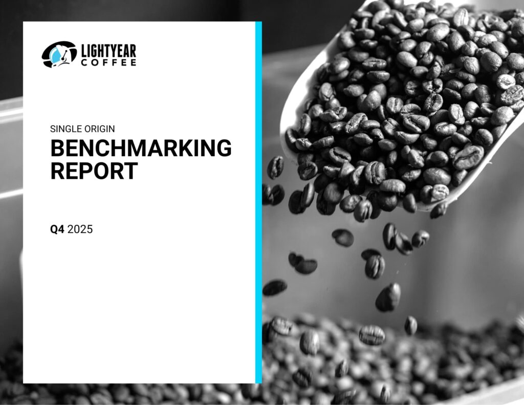 Cover page of Lightyear Coffee's benchmarking report.