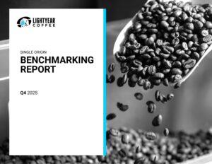 Cover page of Lightyear Coffee's benchmarking report.